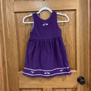 Vintage McKids Purple Corduroy Jumper Dress – Size 6